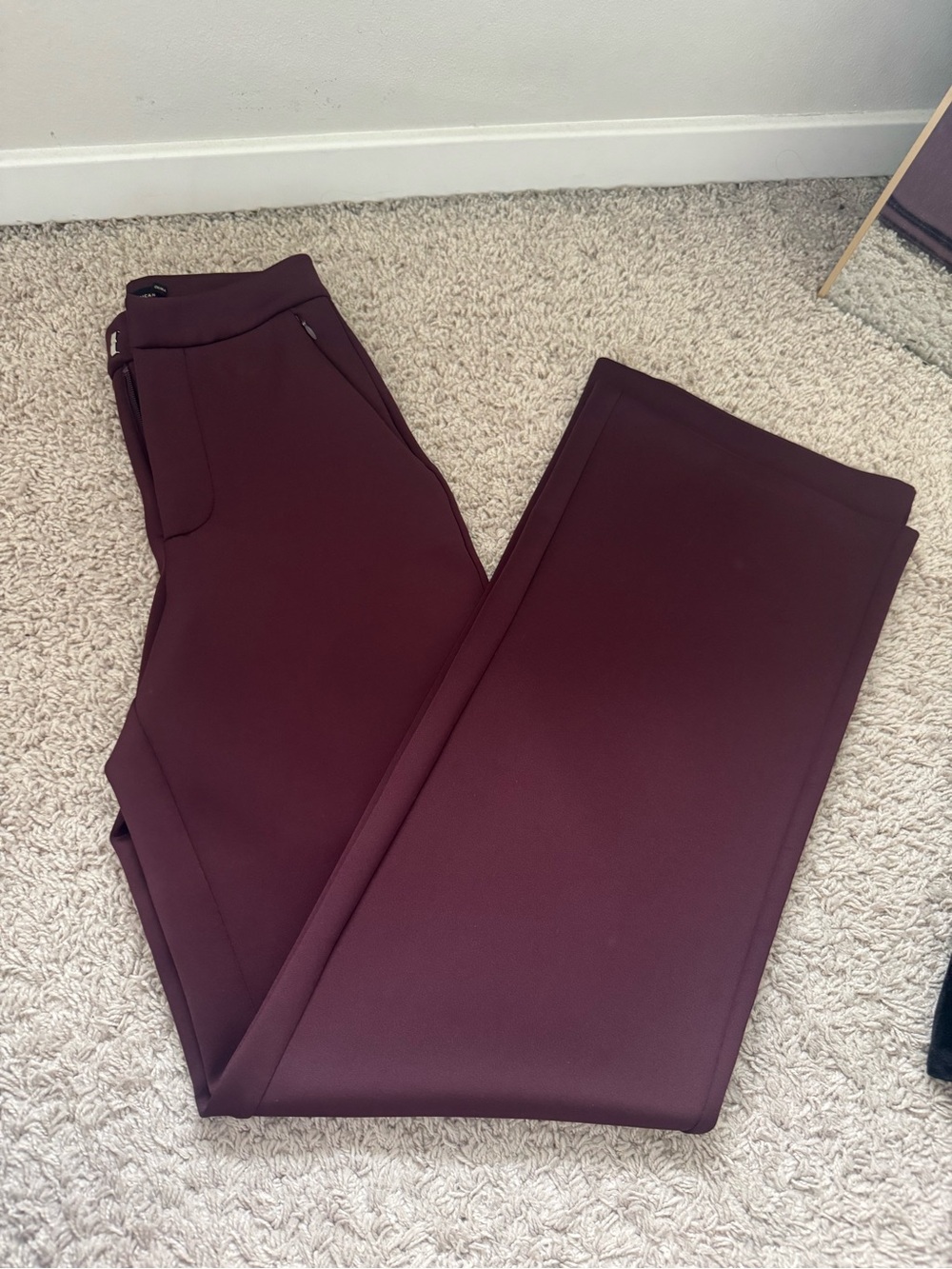 Good American Plum High-Rise Wide Leg Trousers